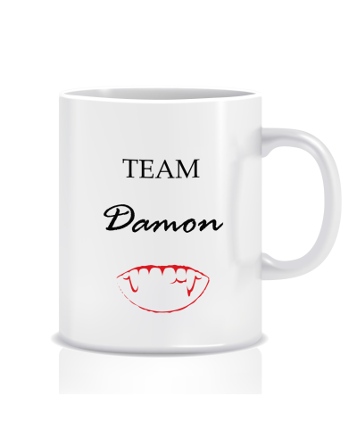 Kubek z grafiką vampire diaries (team Damon)