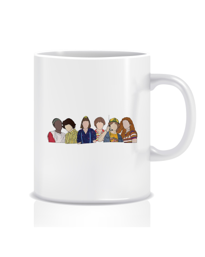 Kubek z grafiką stranger things (bohaterowie)