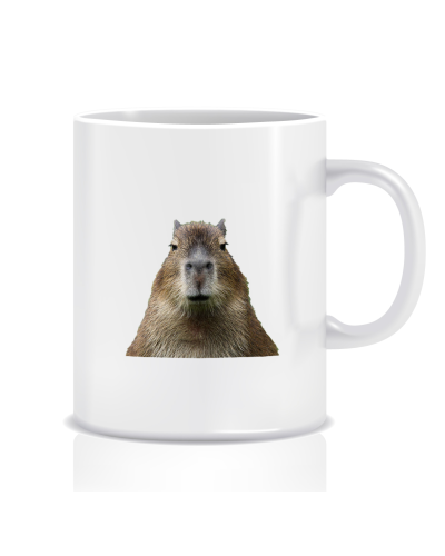 Kubek z grafiką Kapybara (Kapybara watchin you)