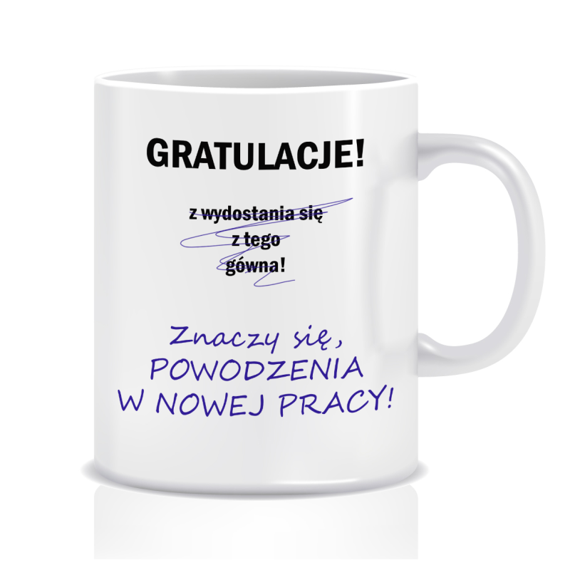 Kubek na odejście z pracy (Gratulacje wydostania się z tego)