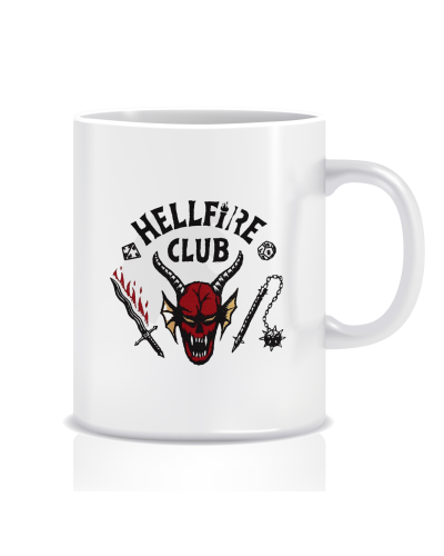 Kubek z grafiką stranger things (helfire club)