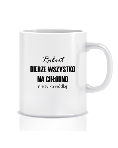 Kubek dla barmana (imię, na chłodno)