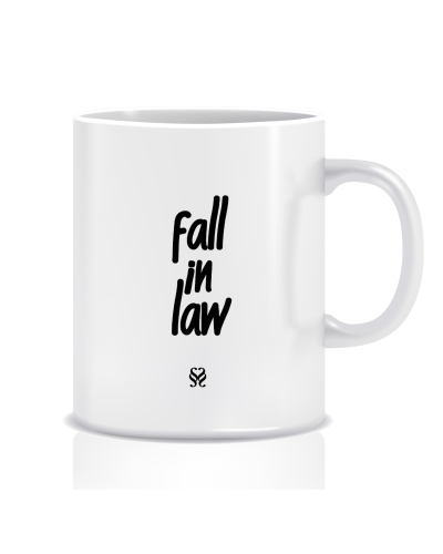 Kubek z grafiką dla prawnika (fall in law)