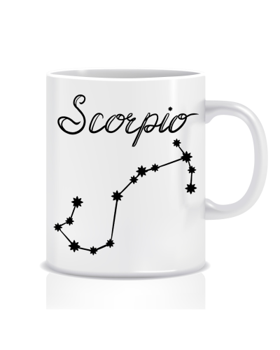 Kubek z grafiką astrologia 2 (znak zodiaku skorpiona scorpio)
