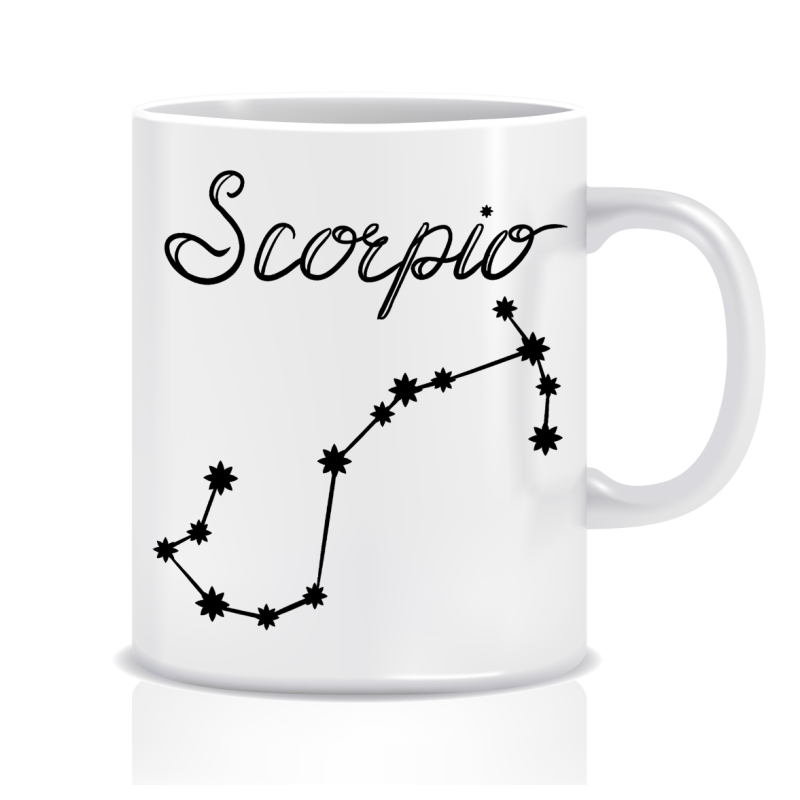 Kubek z grafiką astrologia 2 (znak zodiaku skorpiona scorpio)