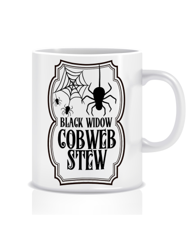 Kubek na Halloween (Black widow cobweb stew)