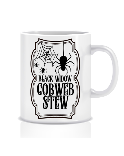 Kubek z grafiką Halloween (black widow, trucizna)