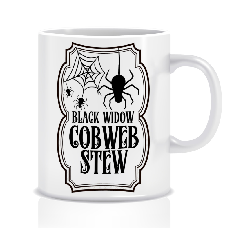 Kubek na Halloween (Black widow cobweb stew)