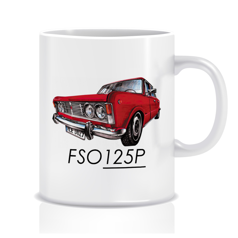 Kubek z grafiką Fiat 125P (FSO125P)