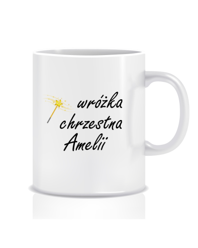 Kubek z grafiką dla chrzestnej (wróżka chrzestna, imię)