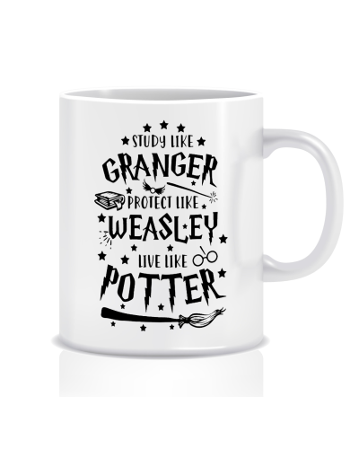 Kubek z grafiką Harry Potter (Granger, Weasley, Potter)