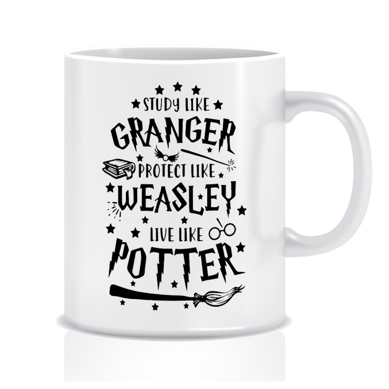 Kubek z grafiką Harry Potter (Granger, Weasley, Potter)