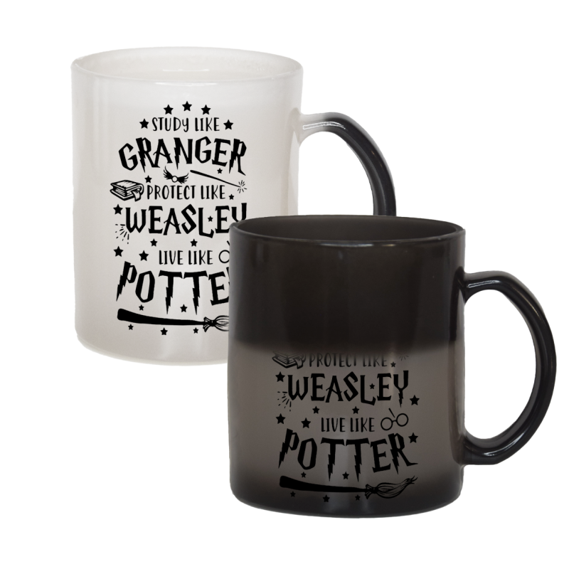 Kubek szklanka magiczny Harry Potter (Granger, Weasley, Potter)