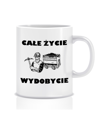 Kubek z grafiką dla górnika (wydobycie)