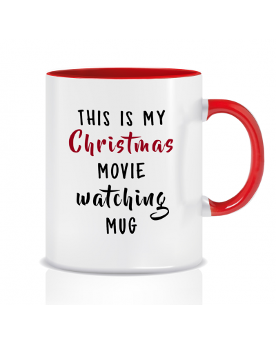 Kubek czerowny świąteczny (christmas movie mug)