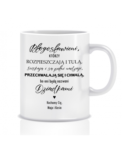 Kubek z grafiką dla Dziadka i Babci (błogosławieni, Dzień Dziadka i Babci)