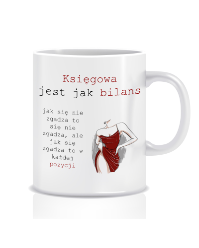 Kubek dla księgowej (bilans)