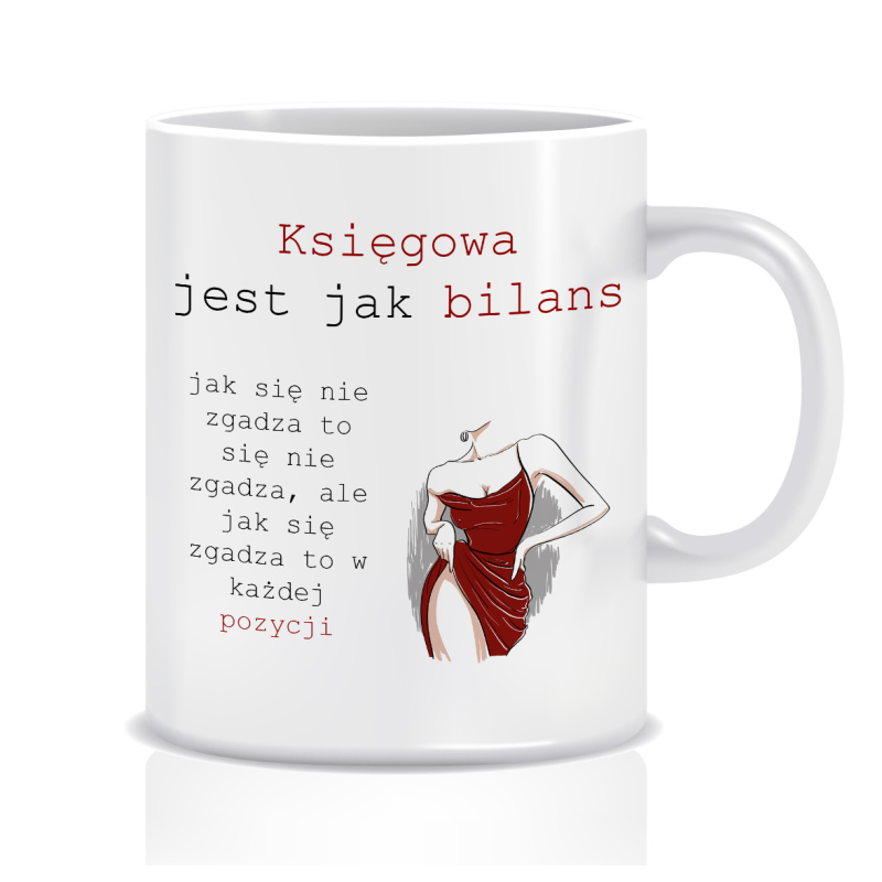 Kubek dla księgowej (bilans)