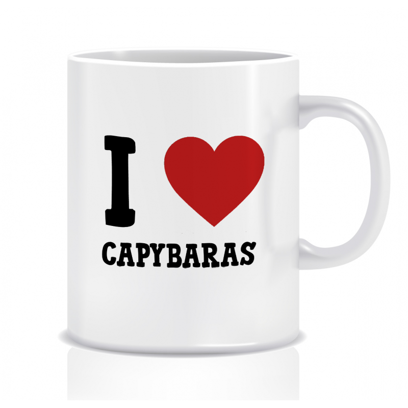 Kubek z grafiką Capybara (I love Kapibara)