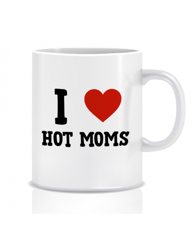Kubek z grafiką Hot Moms (I love hot moms)