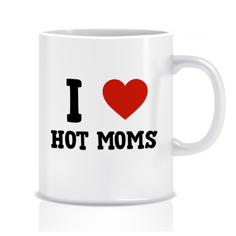 Kubek z grafiką Hot Moms (I love hot moms)
