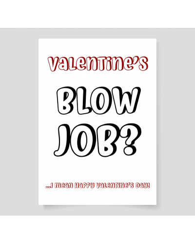 Kartka okolicznościowa z grafiką walentynki (valentine's job)
