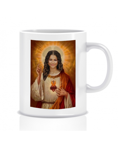 Kubek z grafiką Zendaya (Zendaya is god)
