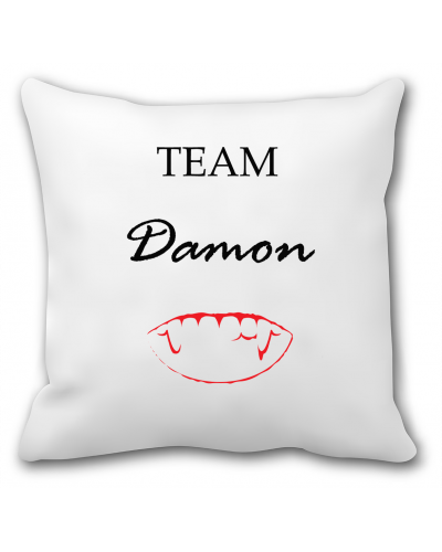 Poduszka z grafiką vampire diaries (team Damon)