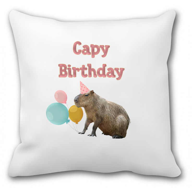 Poduszka Capybara (Kapibara Capy Birthday) - mitzu.pl