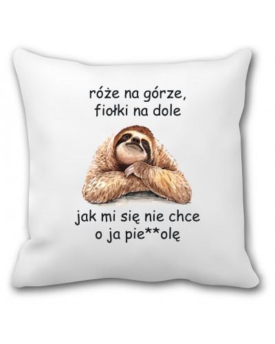 Poduszka leniwiec (jak mi się nie chce) - mitzu.pl