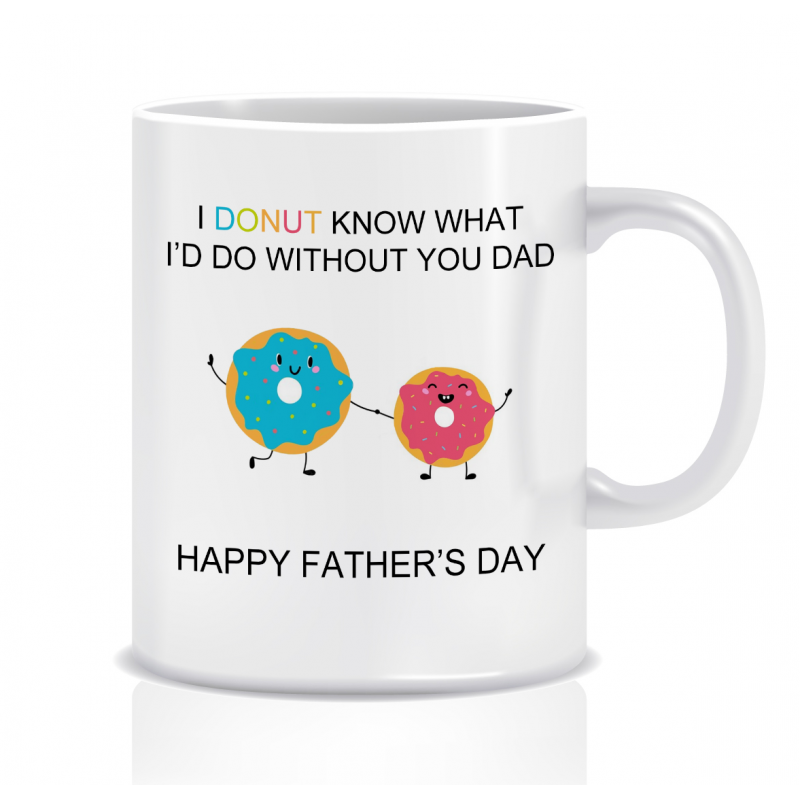 Kubek z grafiką dla taty (dzień ojca, donut)