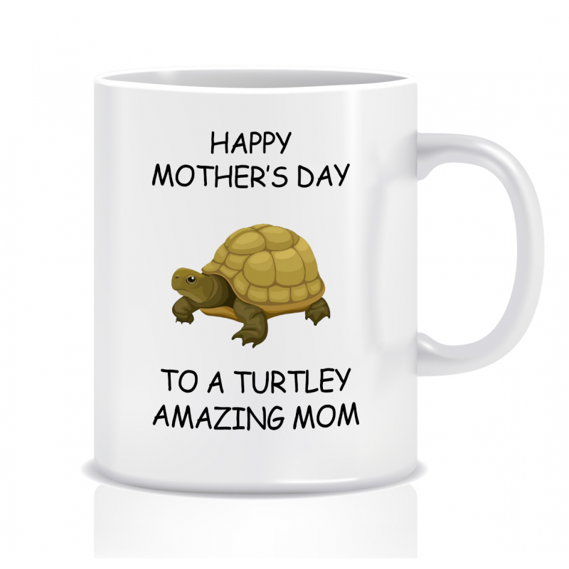 Kubek z grafiką dla mamy (dzień matki, turtley mom)