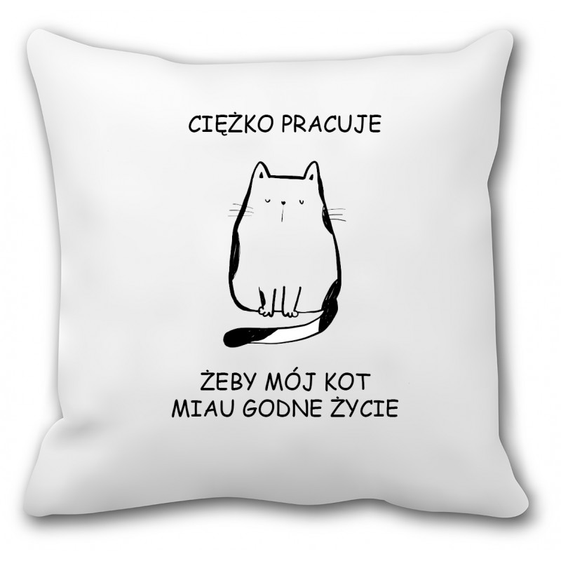 Poduszka dla kociary (miau godne życie) - mitzu.pl