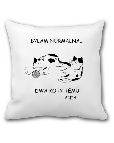 Poduszka dla kociary (dwa koty temu) - mitzu.pl