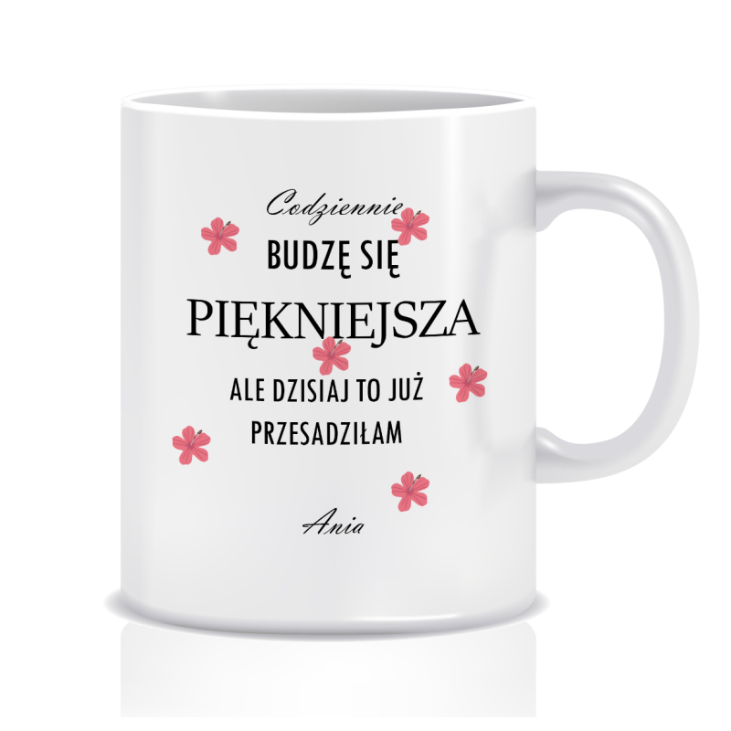 Kubek dla dziewczyny (imię, przesadziłam)