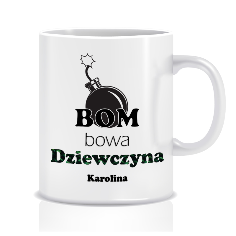 Kubek dla dziewczyny (imię, bombowa)