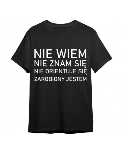 Koszulka śmieszna dla niego (zarobiony jestem) - mitzu.pl