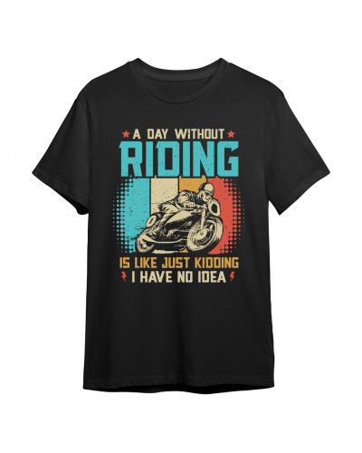 Koszulka dla motocyklisty (dzień bez motocykla jest jak żart) - mit...