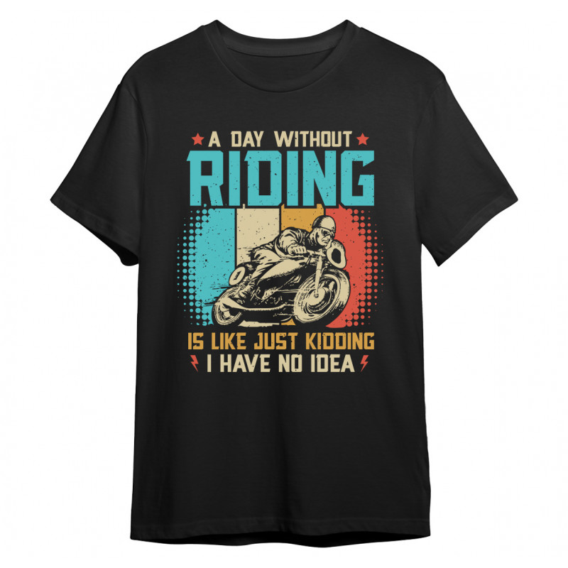 Koszulka dla motocyklisty (dzień bez motocykla jest jak żart) - mit...