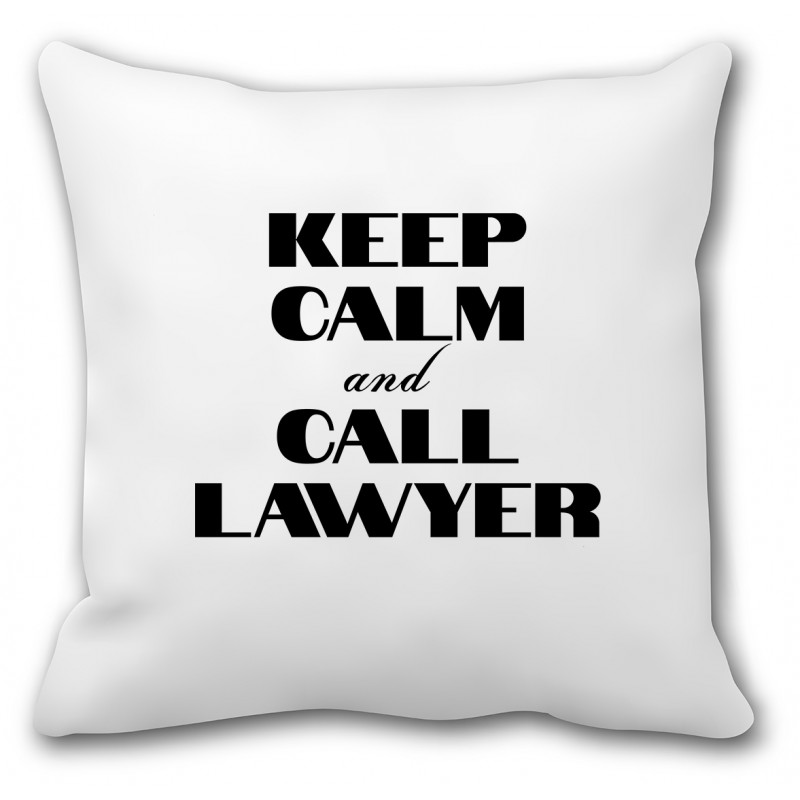 Poduszka dla prawnika (Keep calm and call Lawyer)