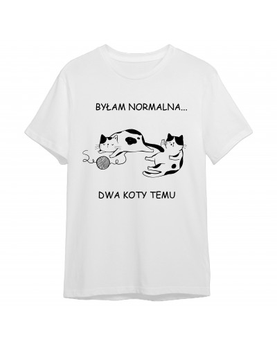 Koszulka dla kociary (dwa koty temu) - mitzu.pl