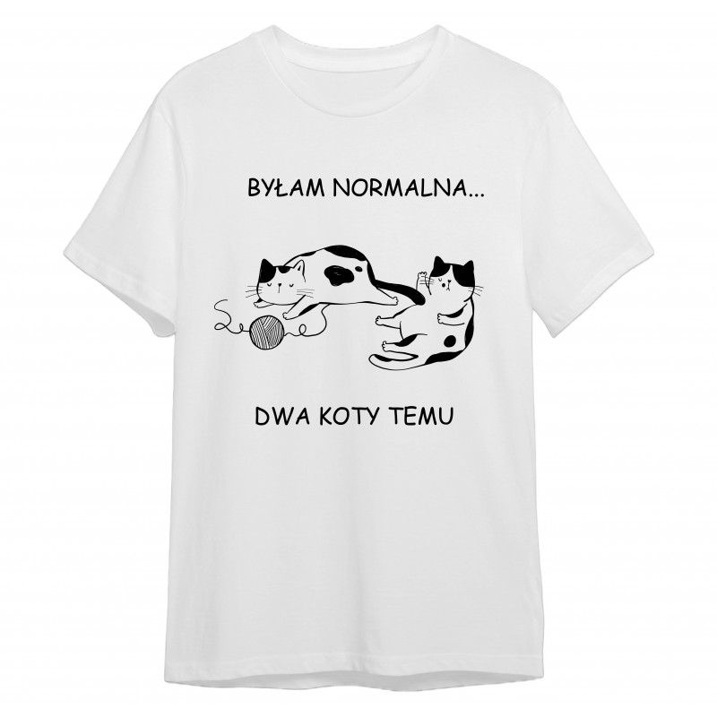 Koszulka dla kociary (dwa koty temu) - mitzu.pl