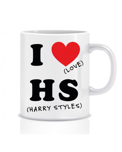 Kubek Harry Styles (I love HS) - mitzu.pl