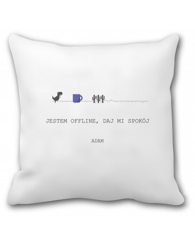 Poduszka dla informatyka (jestem offline) - mitzu.pl