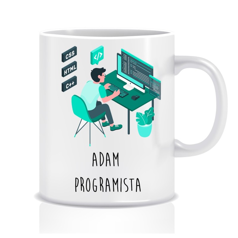 Kubek dla programisty (imię, programista)