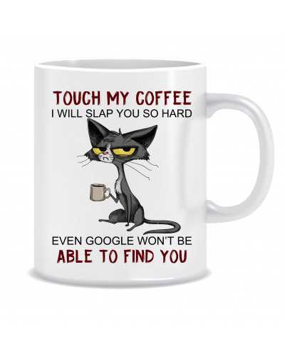 Kubek z kotem (Touch my coffee, won't be able to find you) - mitzu.pl