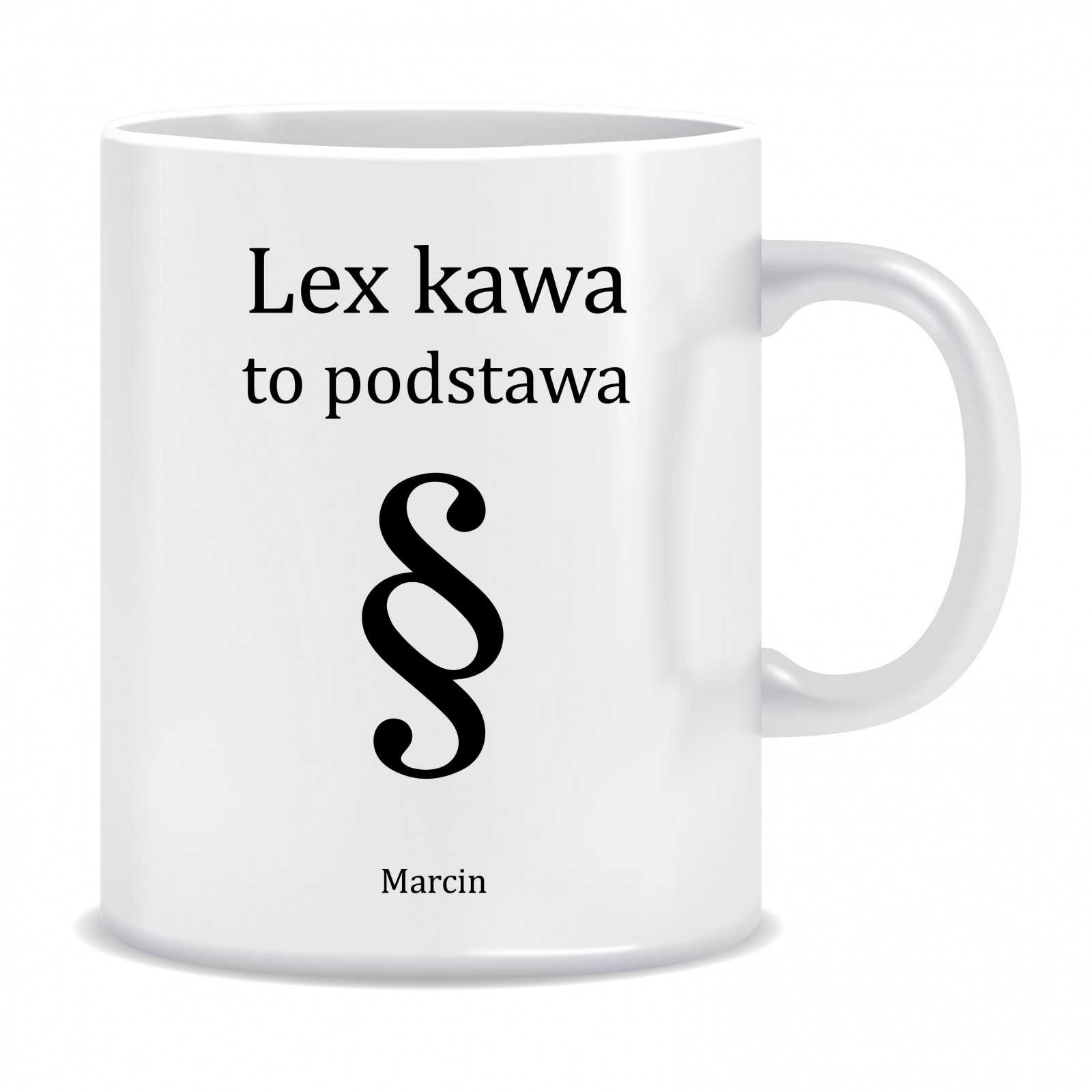 Kubek dla prawnika (imię, lex kawa) - mitzu.pl