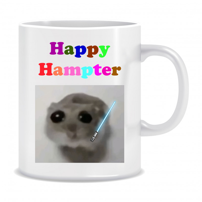 Kubek Sad Hamster meme (Happy Hampter) - mitzu.pl