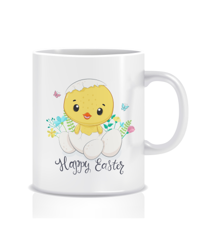 Kubek z grafiką Wielkanoc (happy easter)