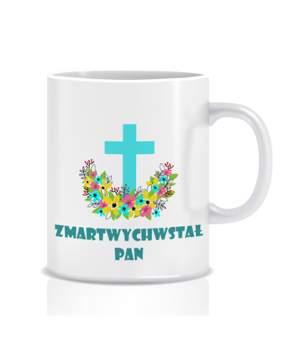 Kubek z grafiką Wielkanoc (zmartwychwstał Pan)